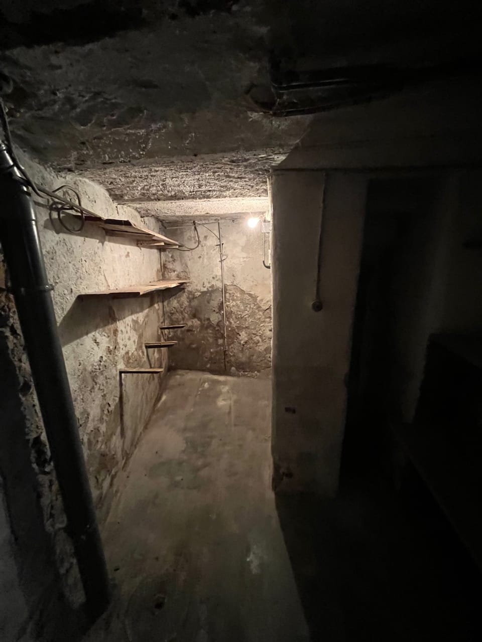 Cave vidée après une intervention de débarras en Lorraine